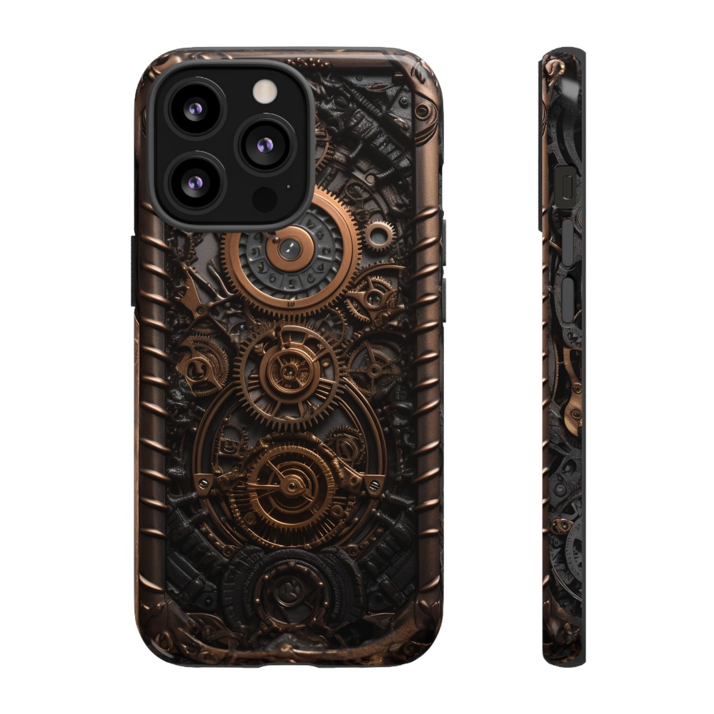 Gearworks 2 Phone Case – Steampunk Victorian Design with Gears and Clockwork for iPhone, Samsung Galaxy, and Google Pixel Devices