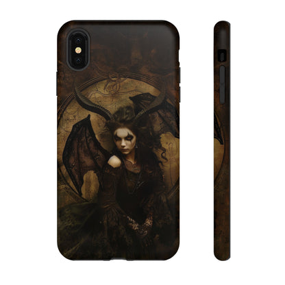 Demon Lilith Gothic Phone Case for iPhone, Samsung Galaxy, Google Pixel - Dark Fantasy Art