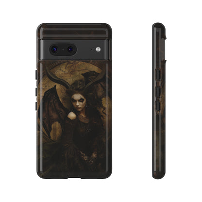 Demon Lilith Gothic Phone Case for iPhone, Samsung Galaxy, Google Pixel - Dark Fantasy Art