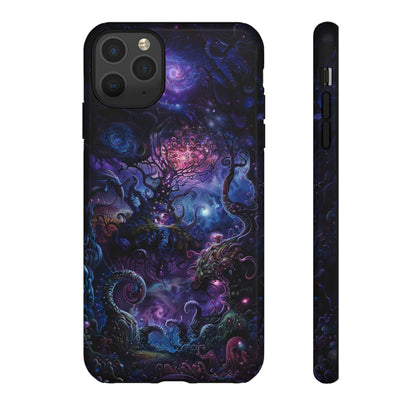 Trippy Psychedelic Alien Landscape Phone Case - Vibrant Abstract Design for iPhone, Samsung Galaxy and Google Pixel Devices