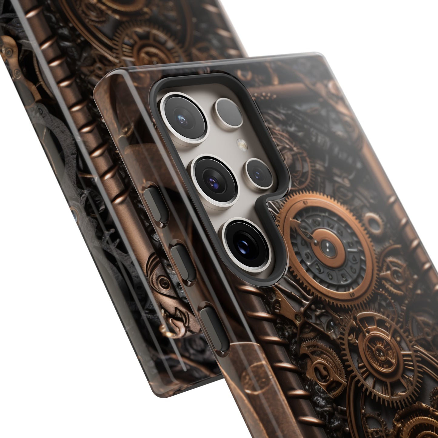 Gearworks 2 Phone Case – Steampunk Victorian Design with Gears and Clockwork for iPhone, Samsung Galaxy, and Google Pixel Devices