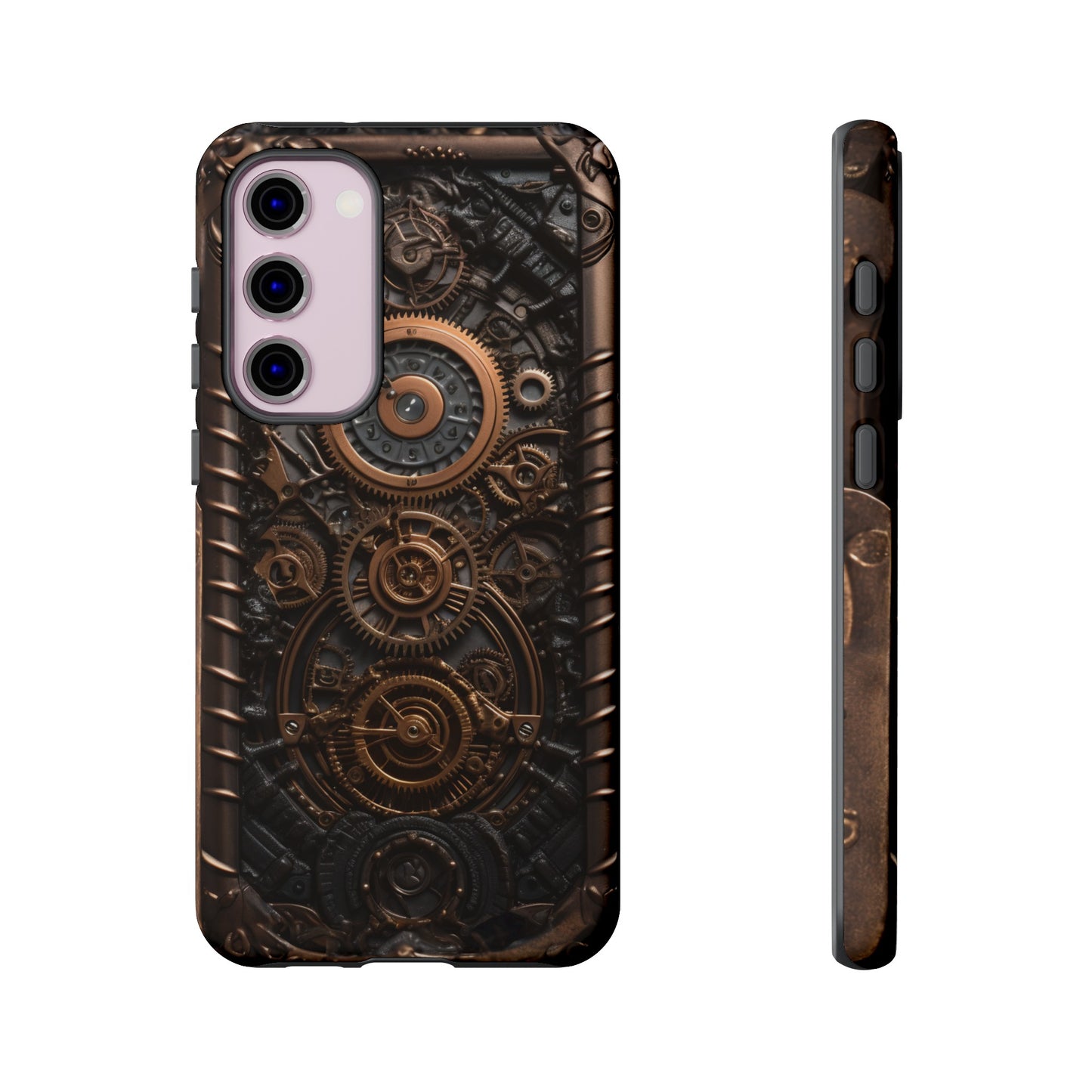 Gearworks 2 Phone Case – Steampunk Victorian Design with Gears and Clockwork for iPhone, Samsung Galaxy, and Google Pixel Devices