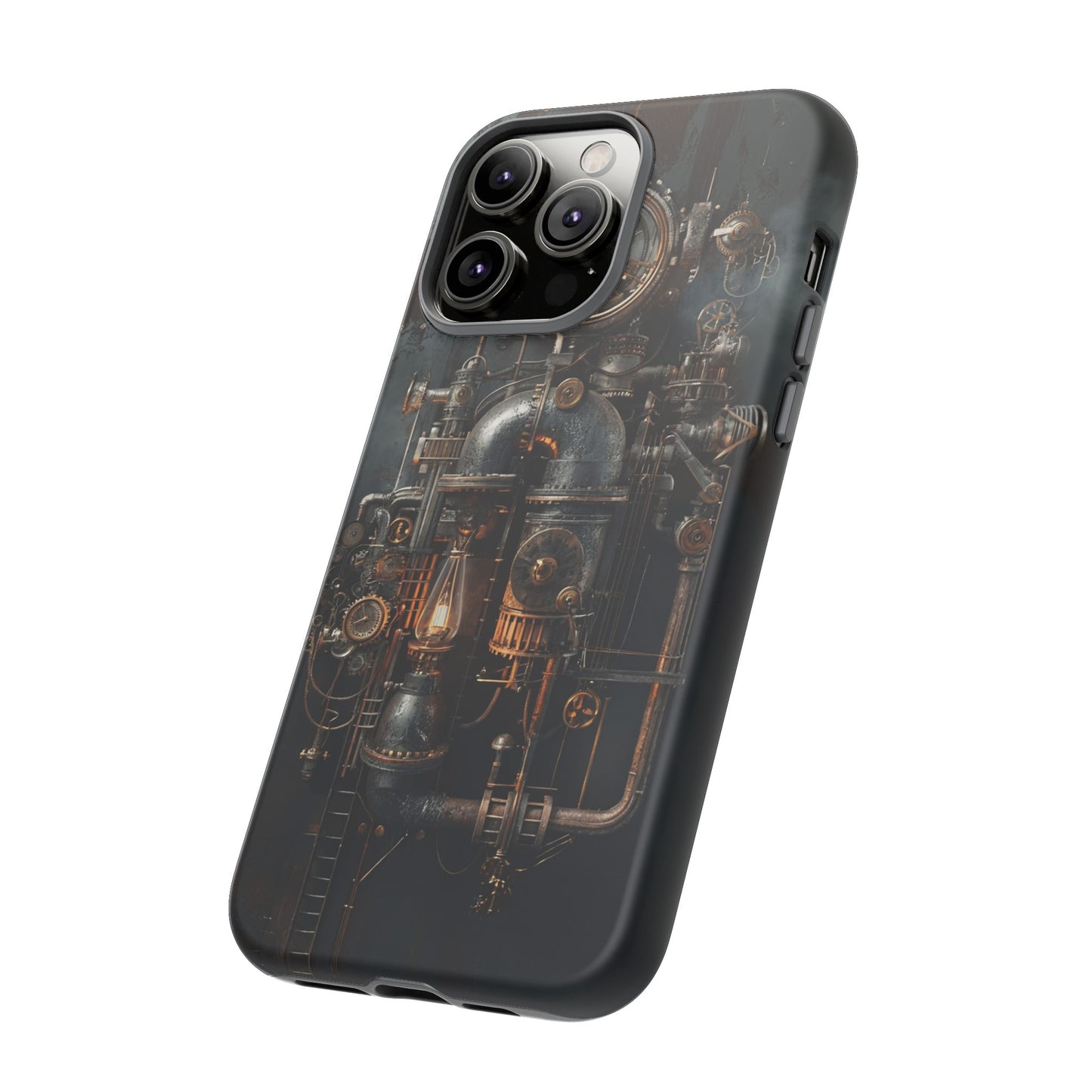 Steampunk Machine #2 Phone Case - Intricate Industrial Design for iPhone, Samsung Galaxy, Google Pixel Devices, Victorian Design Gears