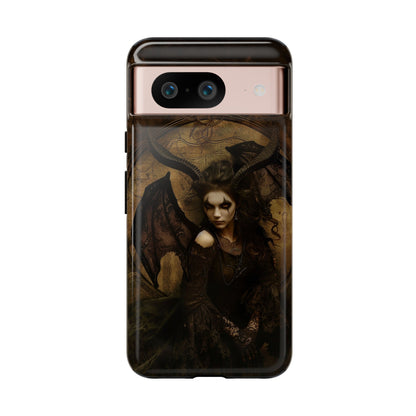 Demon Lilith Gothic Phone Case for iPhone, Samsung Galaxy, Google Pixel - Dark Fantasy Art