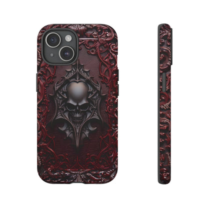 Vampiric Tough Phone Case – Gothic Skull Vampire Design for iPhone, Samsung Galaxy, and Google Pixel Devices