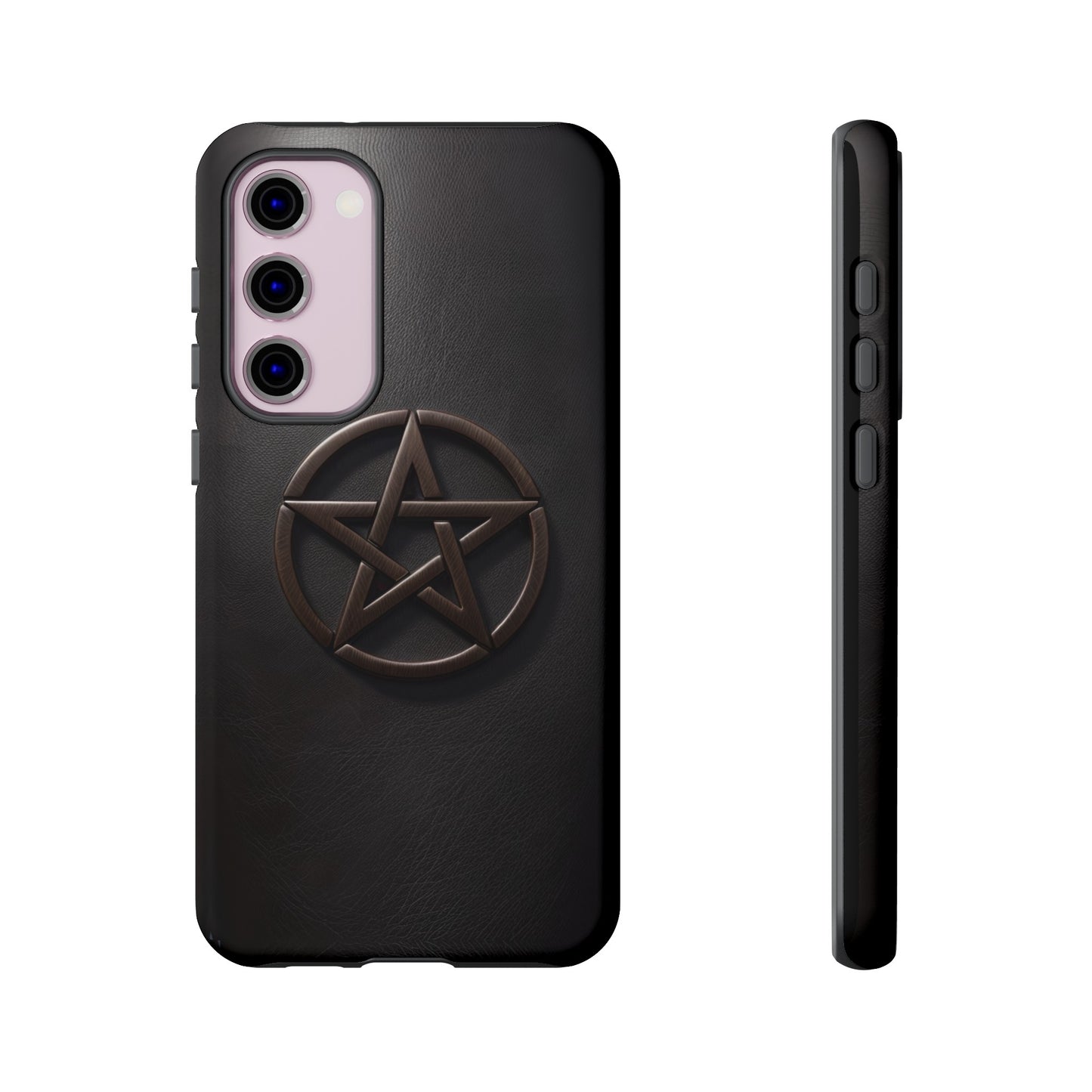 Simple Pentacle Tough Phone Case – Witchcraft Pentagram Design for iPhone, Samsung Galaxy, and Google Pixel Devices