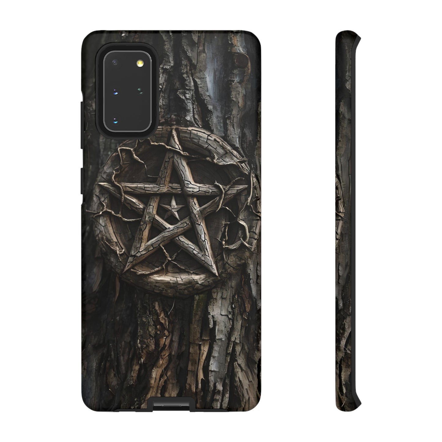 Pentacle Tree Phone Case – Wiccan Nature Magic Design for iPhone, Samsung Galaxy, and Google Pixel Devices