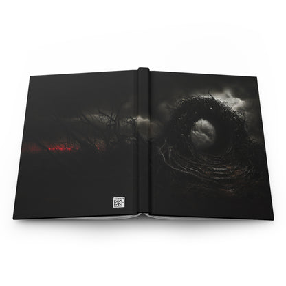 Dark Portal Gothic Hardcover Notebook - Mysterious Forest Journal with Ominous Gateway Design