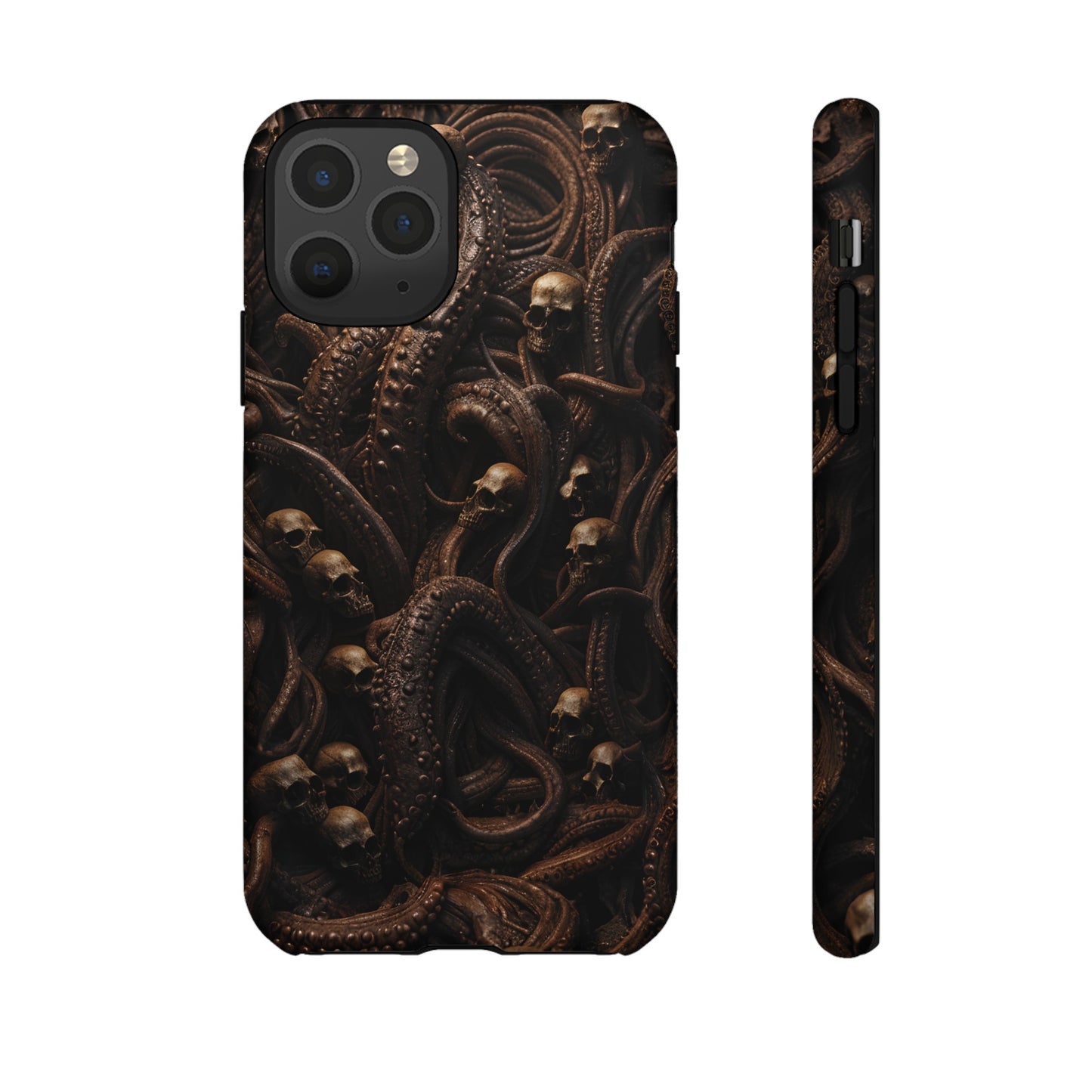 Skulls and Tentacles Phone Case – Lovecraftian Horror Design for iPhone, Samsung Galaxy, and Google Pixel Devices