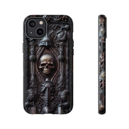 Dark Grimoire of Death Tough Phone Case – Gothic Skull Vampiric Design for iPhone, Samsung Galaxy, and Google Pixel Devices