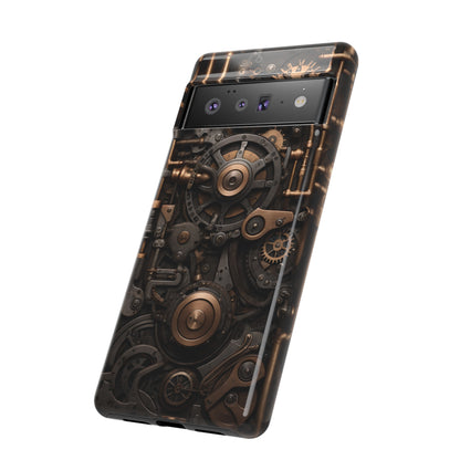 Steampunk Machine Phone Case – Victorian Gears Design for iPhone, Samsung Galaxy, and Google Pixel Devices