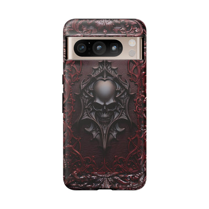 Vampiric Tough Phone Case – Gothic Skull Vampire Design for iPhone, Samsung Galaxy, and Google Pixel Devices