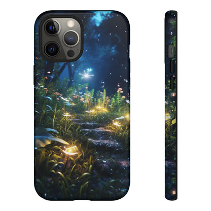 Fireflies in the Forest Tough Phone Case – Enchanting Summer Night Design for iPhone, Samsung Galaxy, and Google Pixel Devices