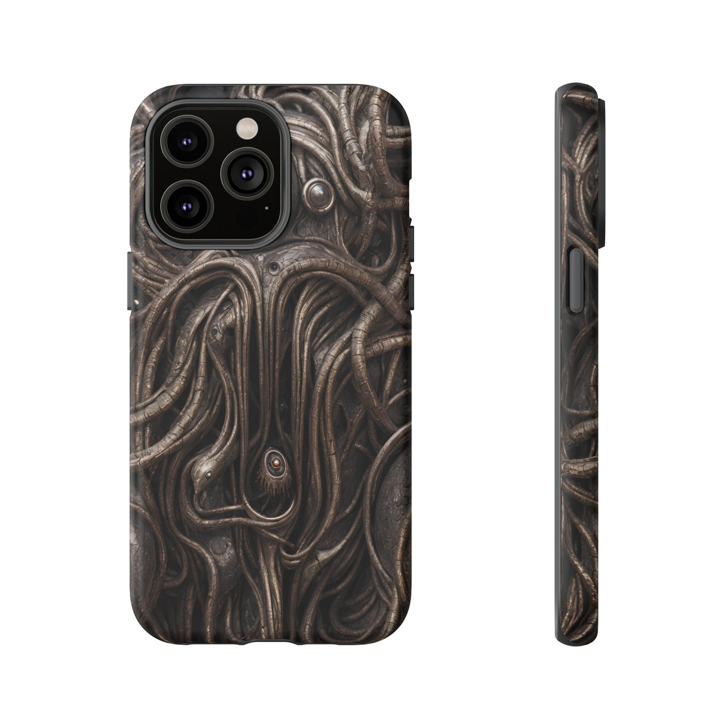 Biomechanical Horror 4 Phone Case – Futuristic Alien Design for iPhone, Samsung Galaxy, and Google Pixel Devices