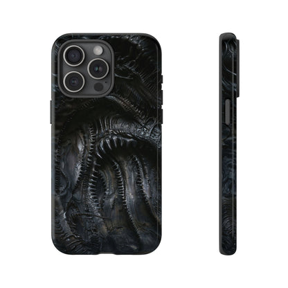 Surreal Biomechanical Phone Case - Gothic Sci-Fi Art for iPhone, Samsung Galaxy, and Google Pixel Devices