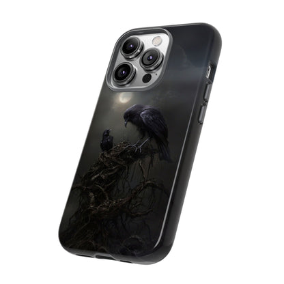 Gothic Raven Phone Case - Dark Crow Art for iPhone, Samsung Galaxy, and Google Pixel Devices