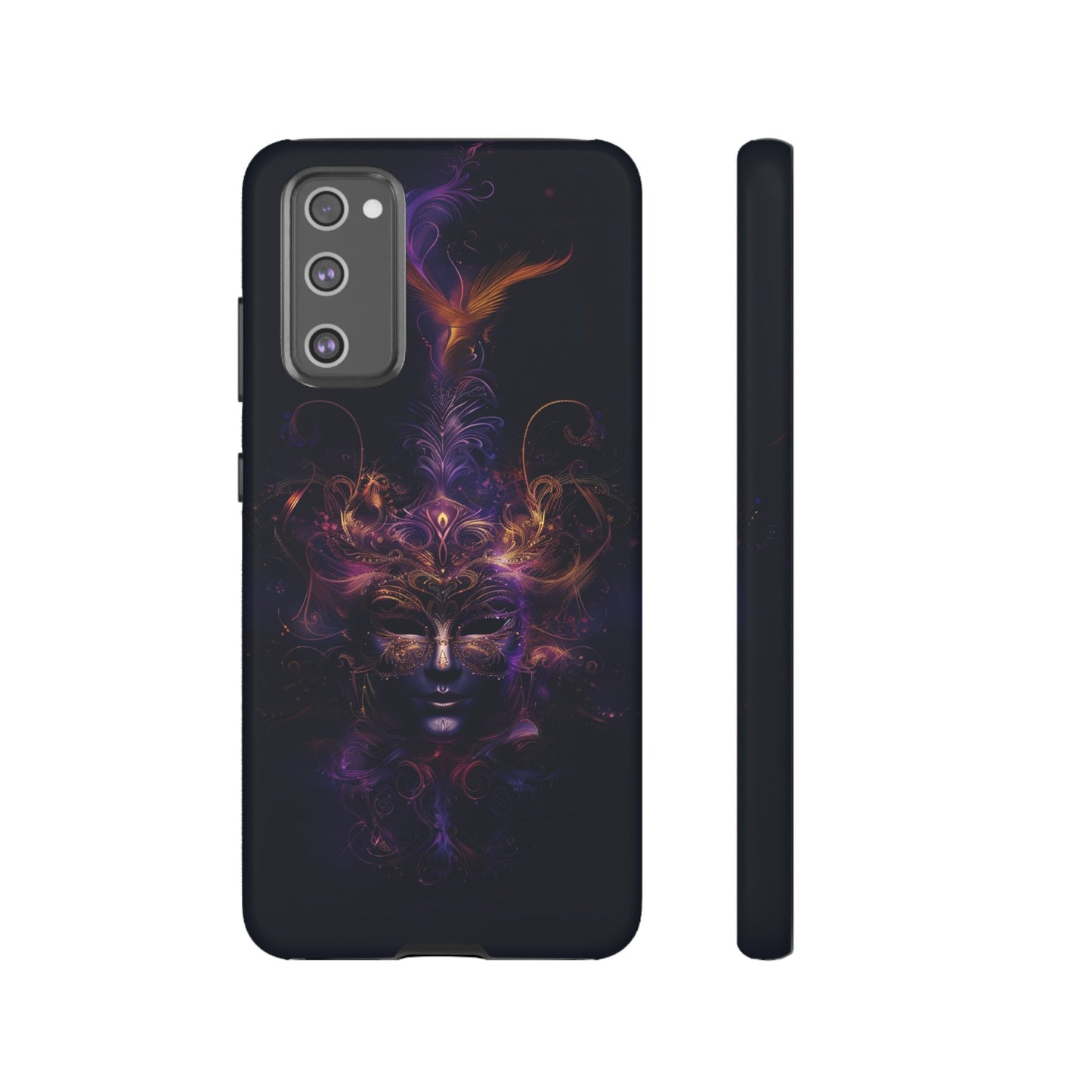 Elegant Masquerade Mask Phone Case for iPhone, Samsung Galaxy, and Google Pixel Devices - Mystical Design