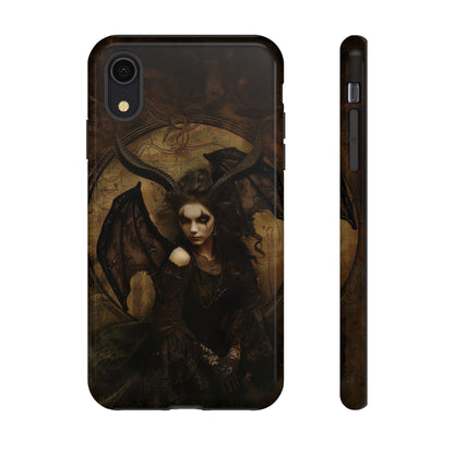 Demon Lilith Gothic Phone Case for iPhone, Samsung Galaxy, Google Pixel - Dark Fantasy Art