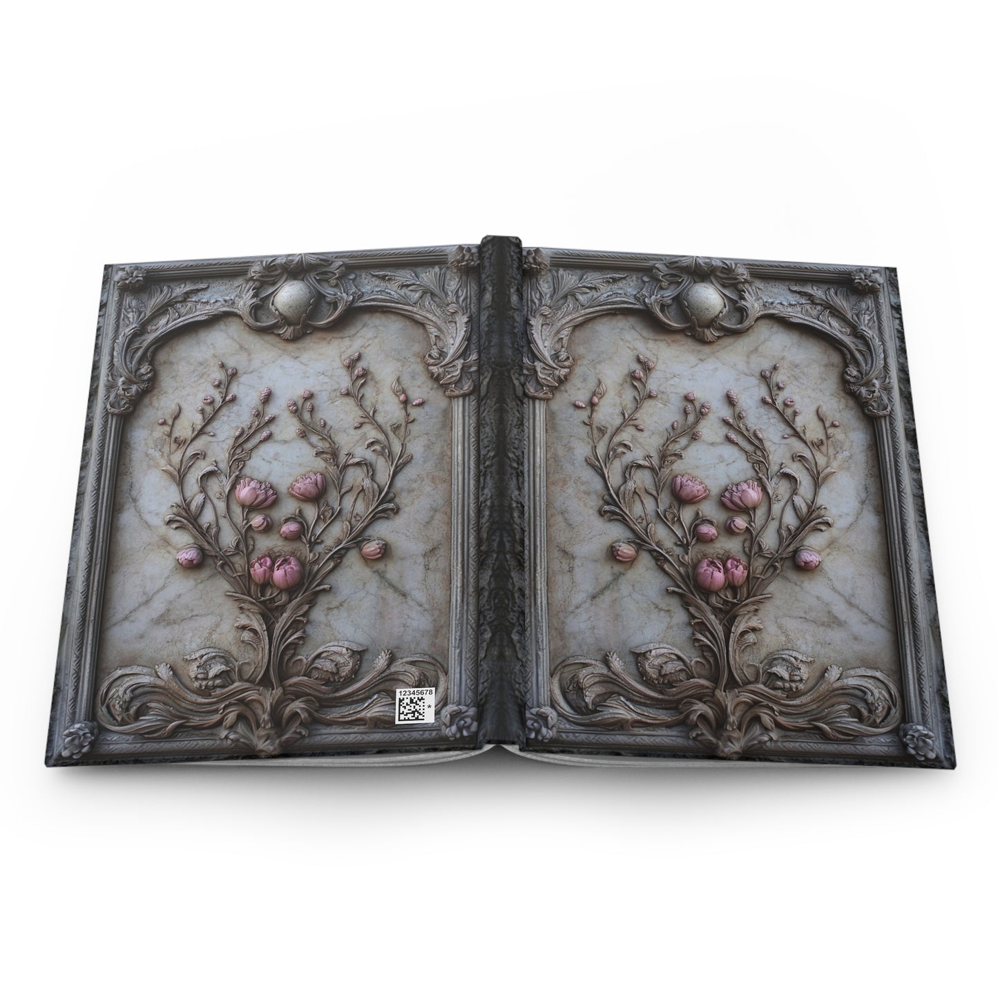 Ornate Floral Hardcover Journal with Vintage Charm