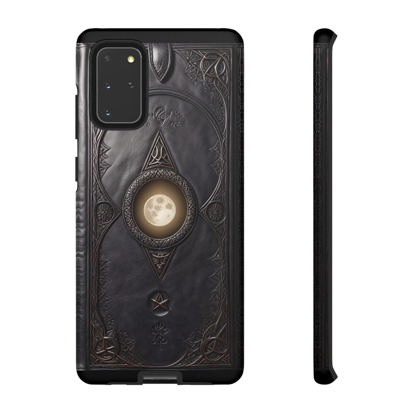 Moon Case Tough Phone Case – Fantasy Art Leather Book Design for iPhone, Samsung Galaxy, and Google Pixel Devices