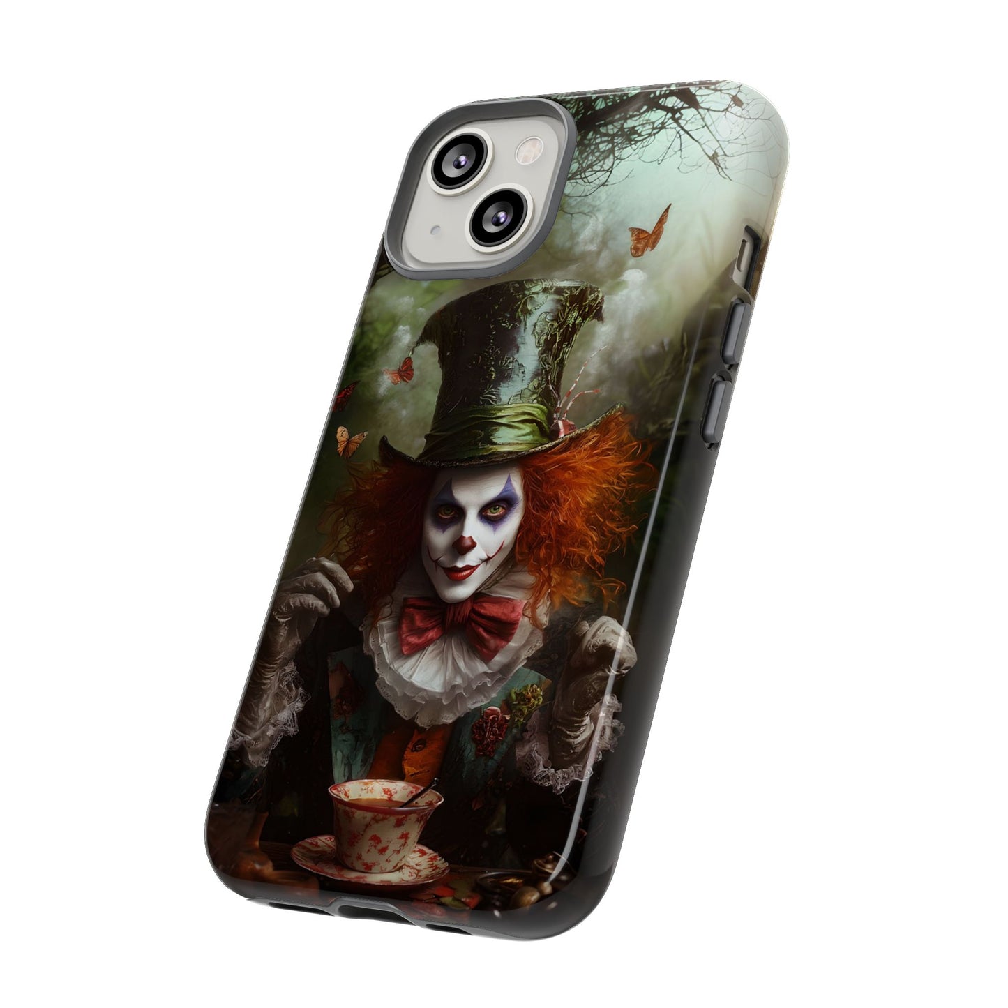 Mad Hatter Gothic Fantasy Phone Case - Dark Wonderland Design for iPhone, Samsung Galaxy, and Google Pixel Devices