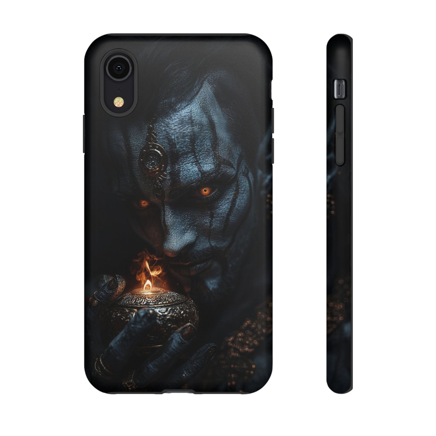 Dark Djinn Warrior Phone Case - Intricate Fantasy Art Protective Cover for iPhone, Samsung Galaxy, and Google Pixel Devices