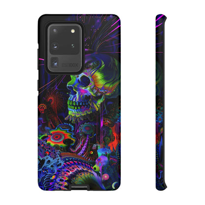 Psychedelic Skull Phone Case – Vibrant Pastel Design for iPhone, Samsung Galaxy, and Google Pixel Devices