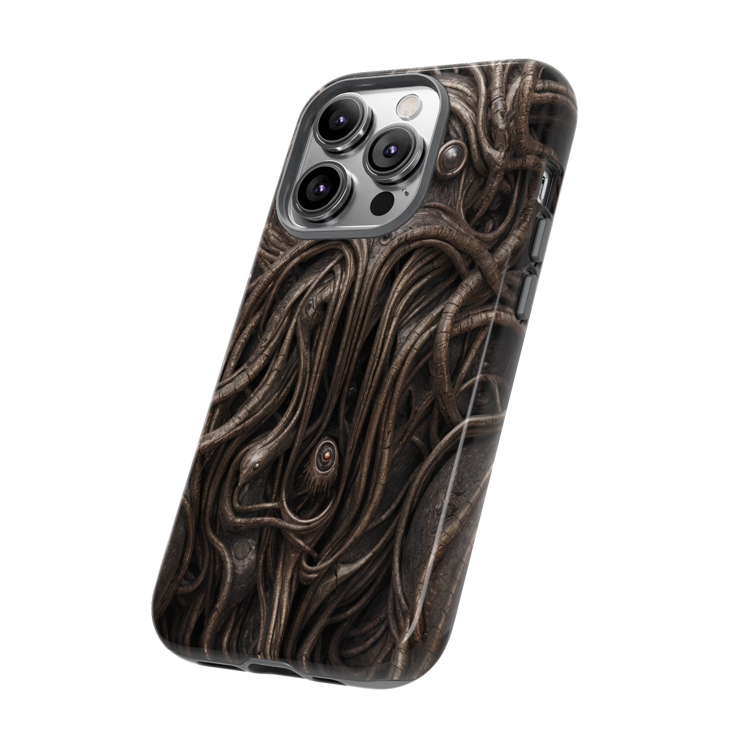 Biomechanical Horror 4 Phone Case – Futuristic Alien Design for iPhone, Samsung Galaxy, and Google Pixel Devices