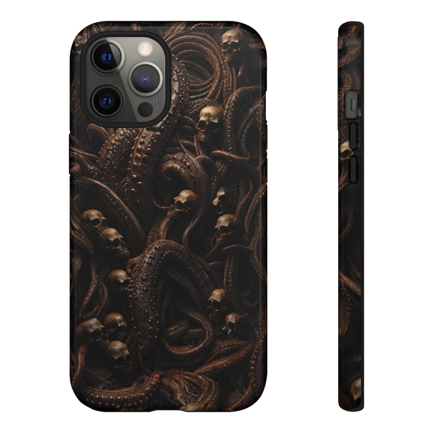 Skulls and Tentacles Phone Case – Lovecraftian Horror Design for iPhone, Samsung Galaxy, and Google Pixel Devices