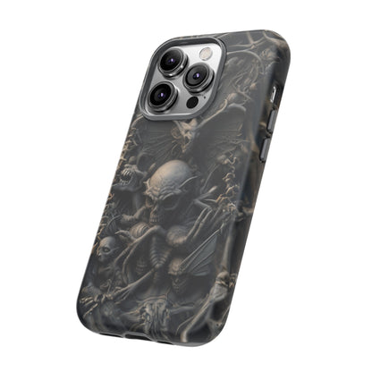 Those Who Dwell Below #1 Phone Case – Intricate Gothic Skeleton Design for iPhone, Samsung Galaxy, Google Pixel Devices