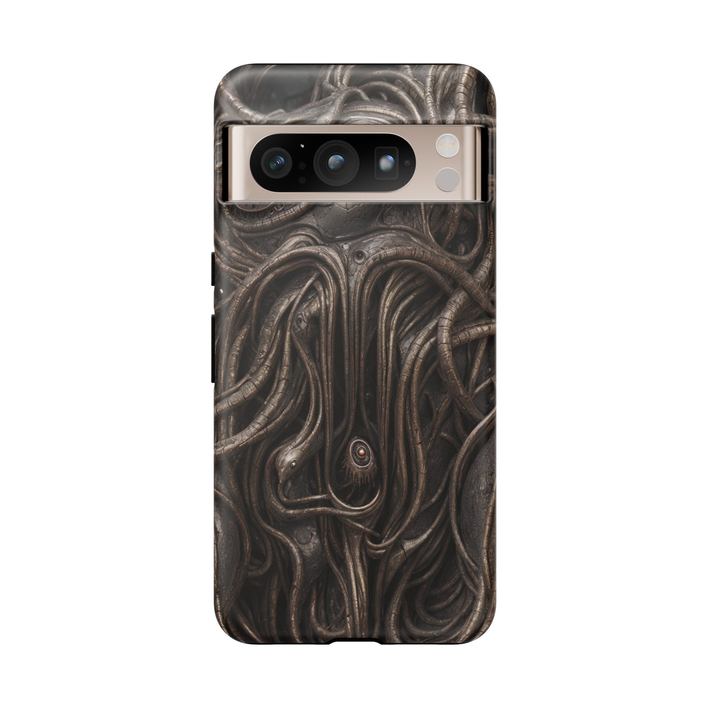 Biomechanical Horror 4 Phone Case – Futuristic Alien Design for iPhone, Samsung Galaxy, and Google Pixel Devices