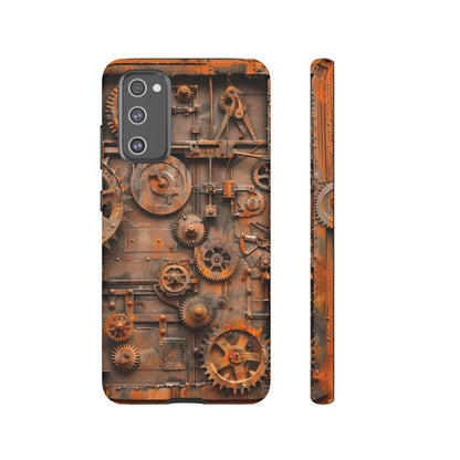 Rusted Steampunk Gearworks Phone Case for iPhone, Samsung Galaxy, and Google Pixel Devices