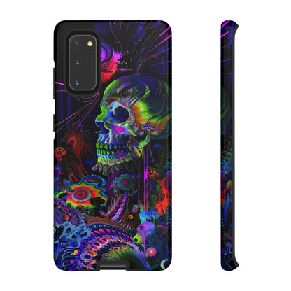 Psychedelic Skull Phone Case – Vibrant Pastel Design for iPhone, Samsung Galaxy, and Google Pixel Devices