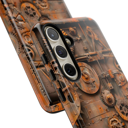 Rusted Steampunk Gearworks Phone Case for iPhone, Samsung Galaxy, and Google Pixel Devices