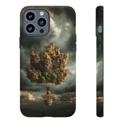 Cannabis Balloon Adventure Phone Case - For iPhone, Samsung Galaxy, and Google Pixel Devices