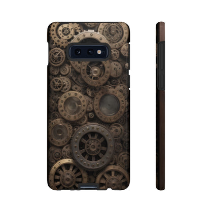 Gearworks 3 Phone Case – Steampunk Victorian Design with Gears and Clockwork for iPhone, Samsung Galaxy, and Google Pixel Devices