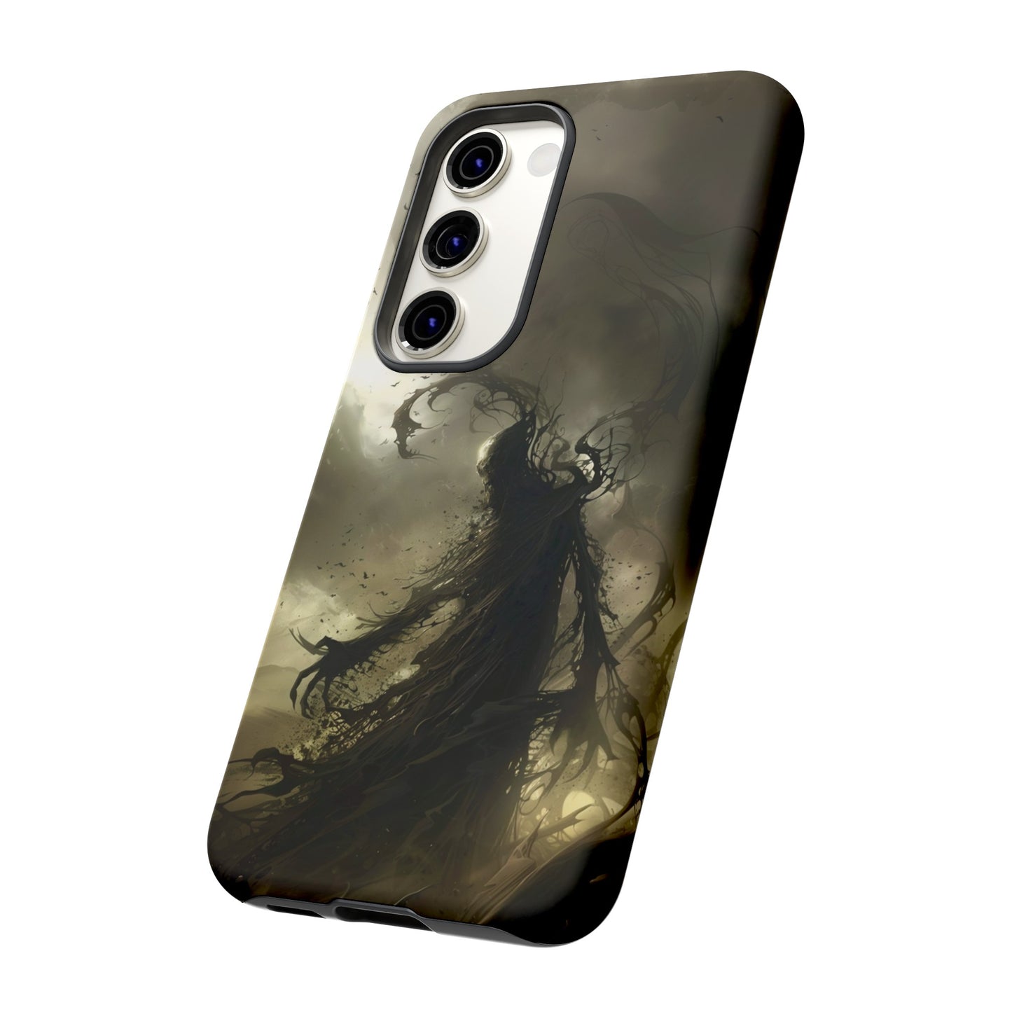 Dark Spirit Phone Case – Grim Reaper Haunting Design for iPhone, Samsung Galaxy, and Google Pixel Devices