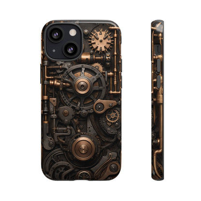 Steampunk Machine Phone Case – Victorian Gears Design for iPhone, Samsung Galaxy, and Google Pixel Devices