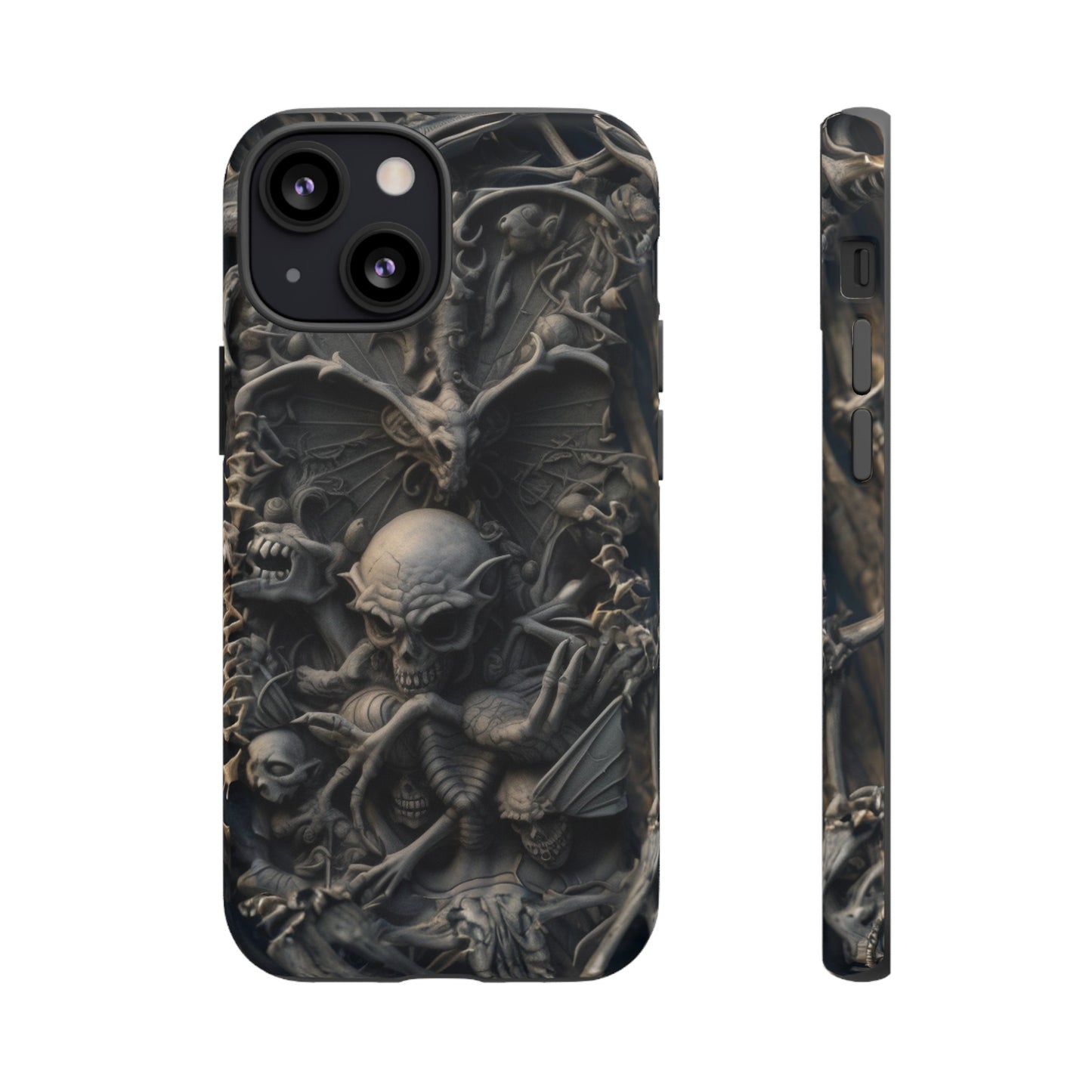 Those Who Dwell Below #1 Phone Case – Intricate Gothic Skeleton Design for iPhone, Samsung Galaxy, Google Pixel Devices