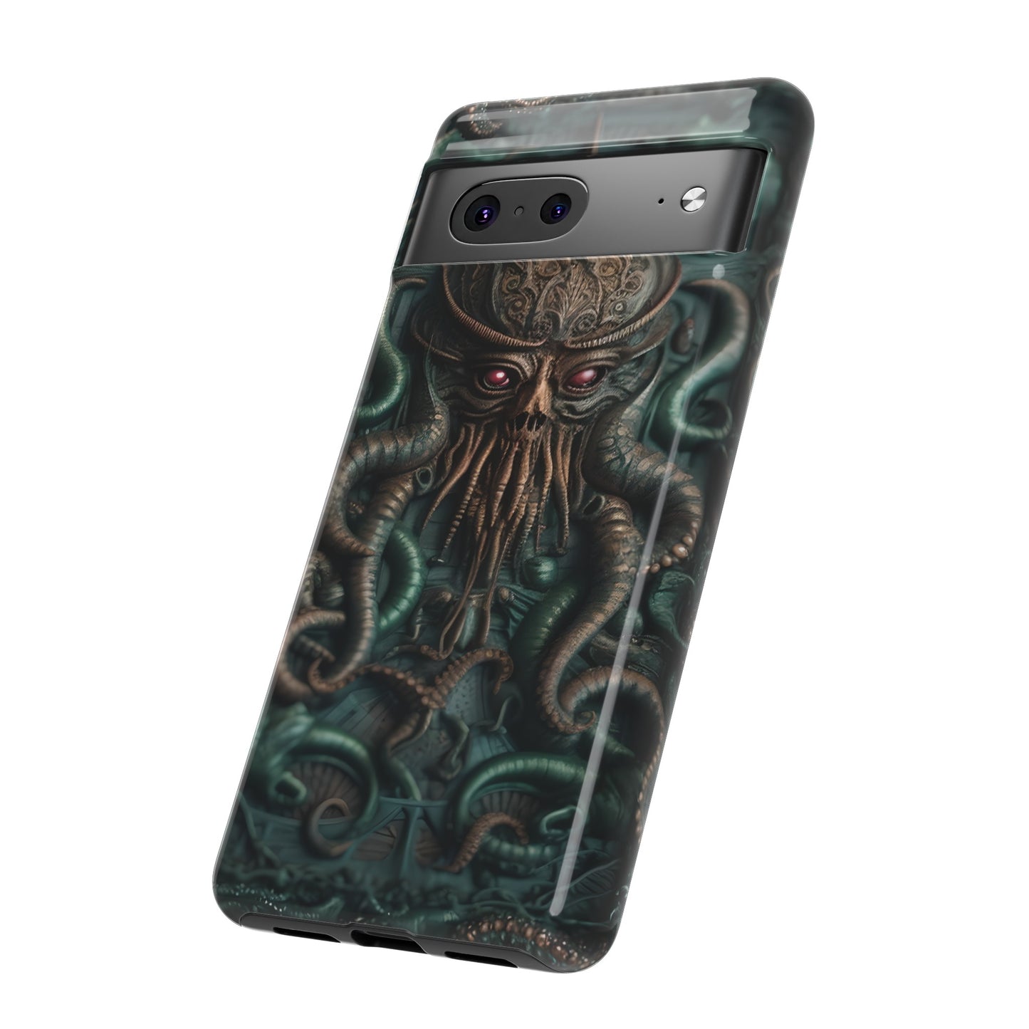 Nameless Dread Tough Phone Case – Lovecraftian Tentacle Horror Design for iPhone, Samsung Galaxy, and Google Pixel Devices