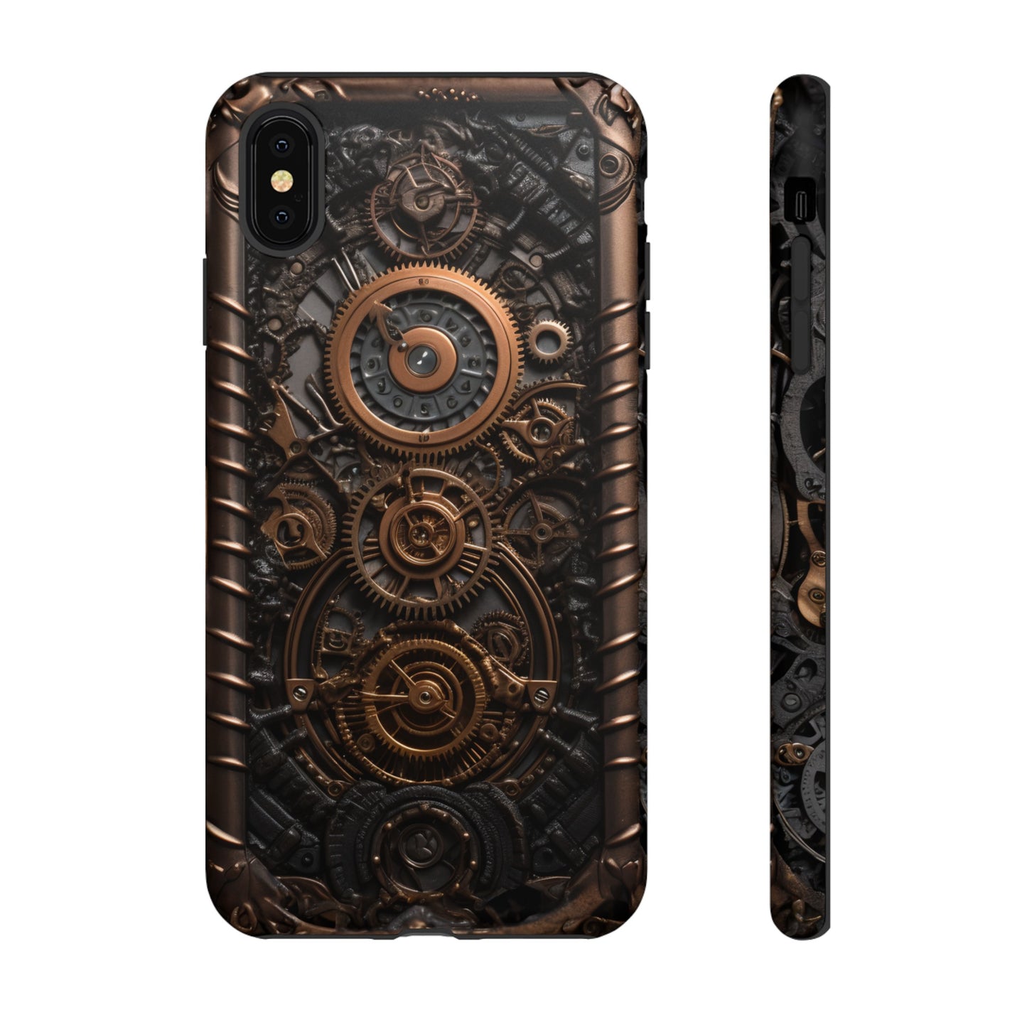 Gearworks 2 Phone Case – Steampunk Victorian Design with Gears and Clockwork for iPhone, Samsung Galaxy, and Google Pixel Devices