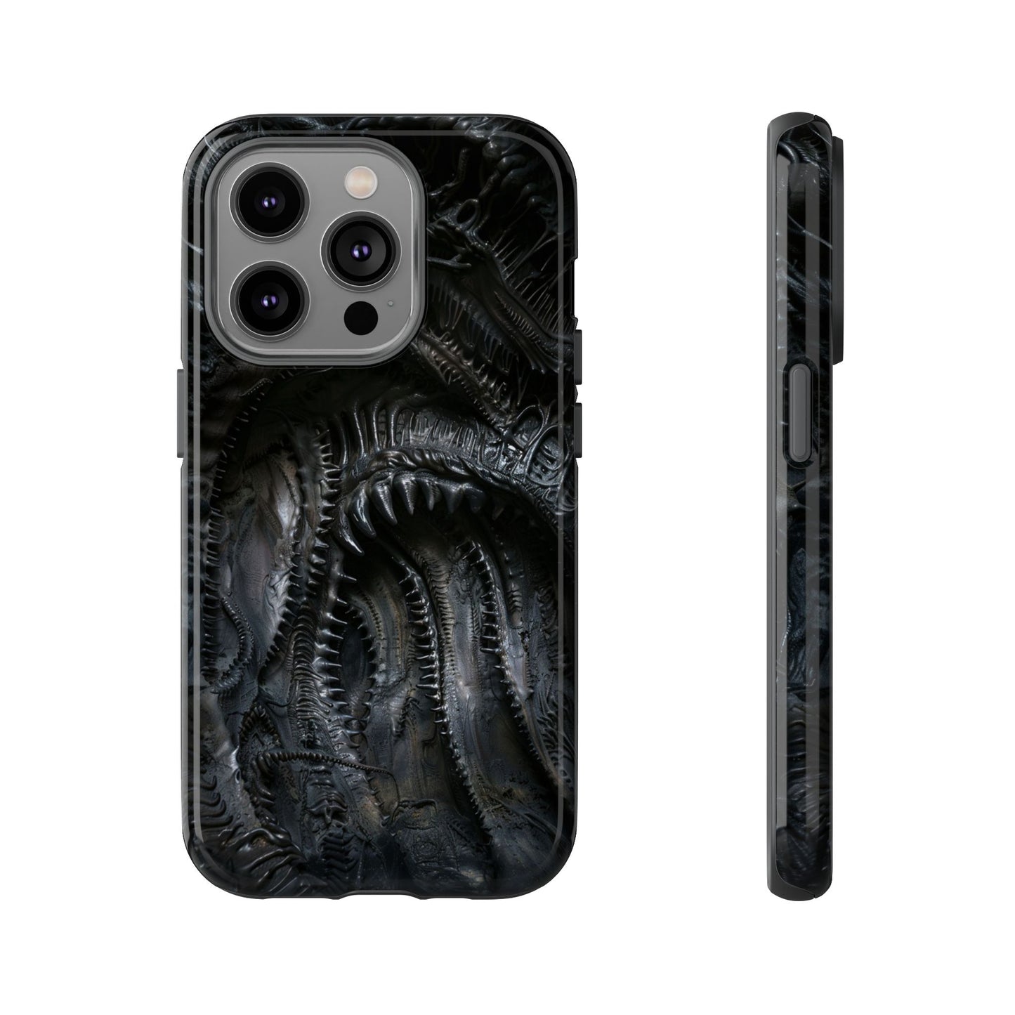 Surreal Biomechanical Phone Case - Gothic Sci-Fi Art for iPhone, Samsung Galaxy, and Google Pixel Devices