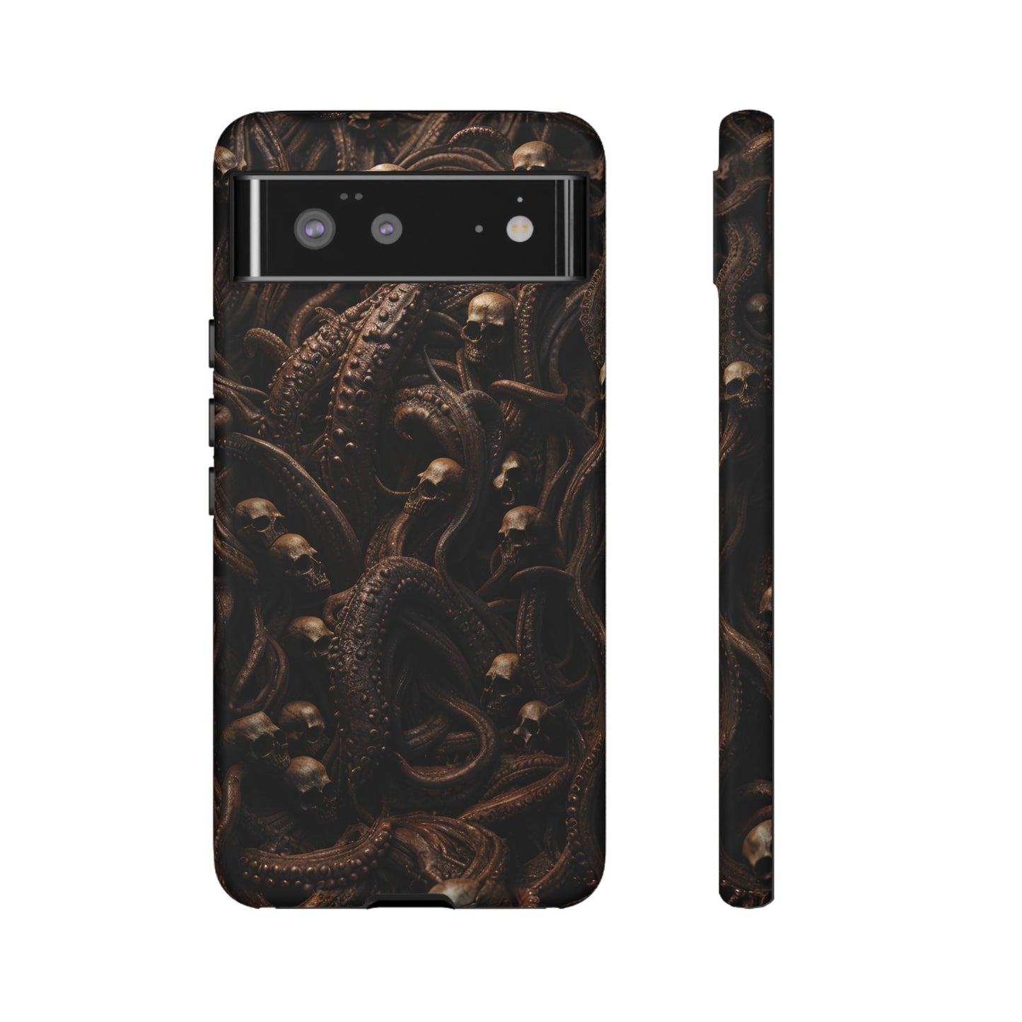 Skulls and Tentacles Phone Case – Lovecraftian Horror Design for iPhone, Samsung Galaxy, and Google Pixel Devices