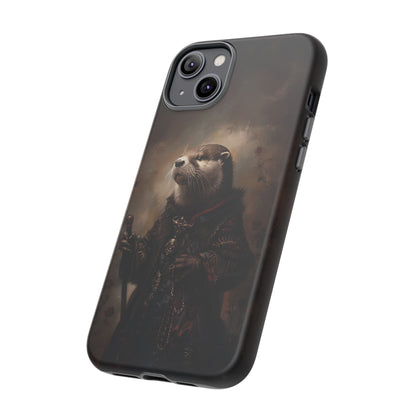 Noble Otter King Phone Case - Vintage Gothic Animal Art Design for iPhone, Samsung Galaxy, and Google Pixel Devices