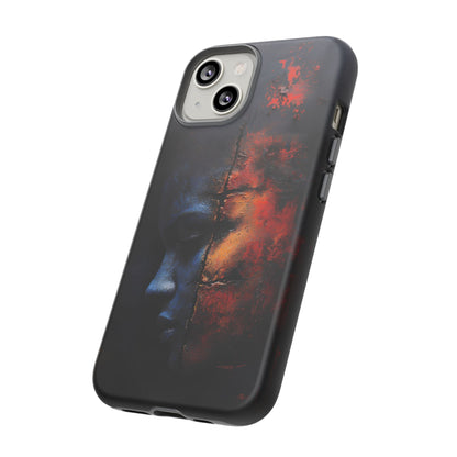 Abstract Duality Art Phone Case - Bold Modern Design