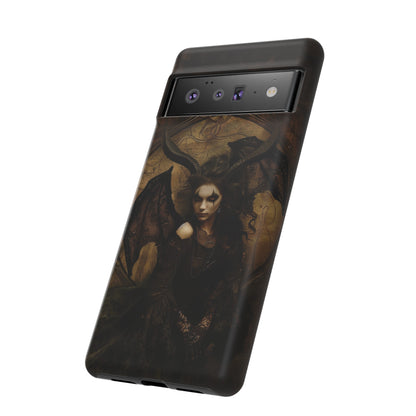 Demon Lilith Gothic Phone Case for iPhone, Samsung Galaxy, Google Pixel - Dark Fantasy Art