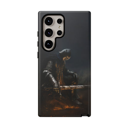 Dark Knight of the Abyss Phone Case - iPhone, Samsung Galaxy, Google Pixel - Epic Medieval Warrior Art, Protective Case, Fantasy Art