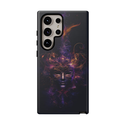 Elegant Masquerade Mask Phone Case for iPhone, Samsung Galaxy, and Google Pixel Devices - Mystical Design