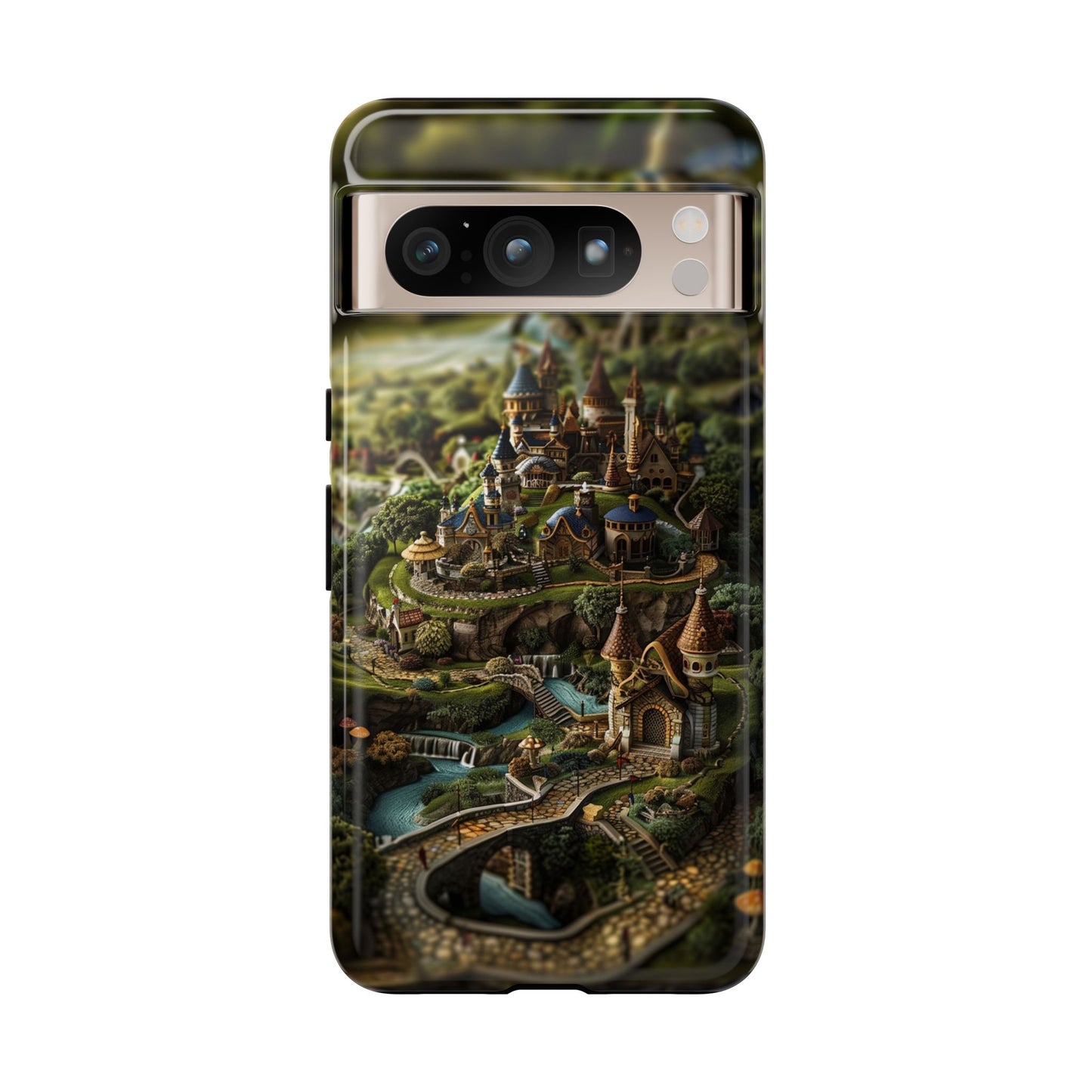 Fairy Kingdom Phone Case - Enchanted Castle Artwork for iPhone, Samsung Galaxy, and Google Pixel Devices