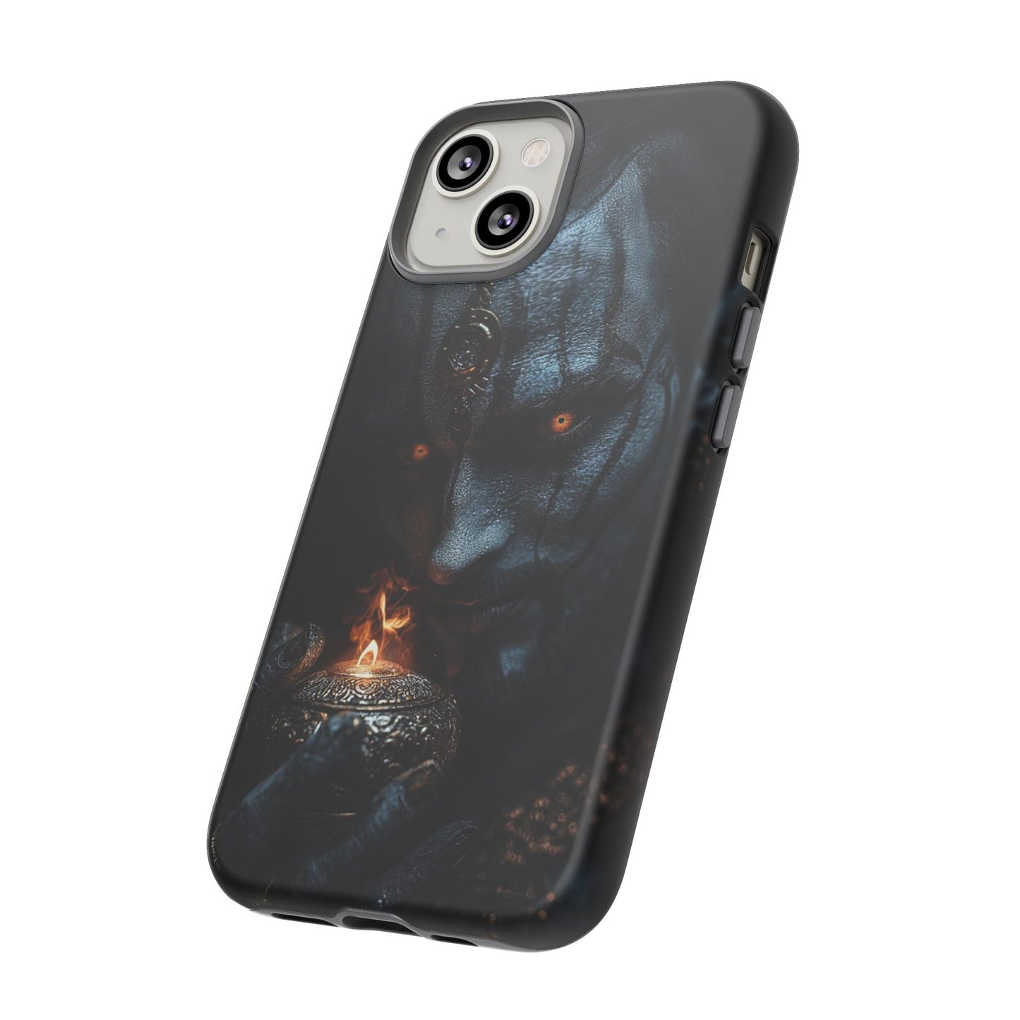 Dark Djinn Warrior Phone Case - Intricate Fantasy Art Protective Cover for iPhone, Samsung Galaxy, and Google Pixel Devices